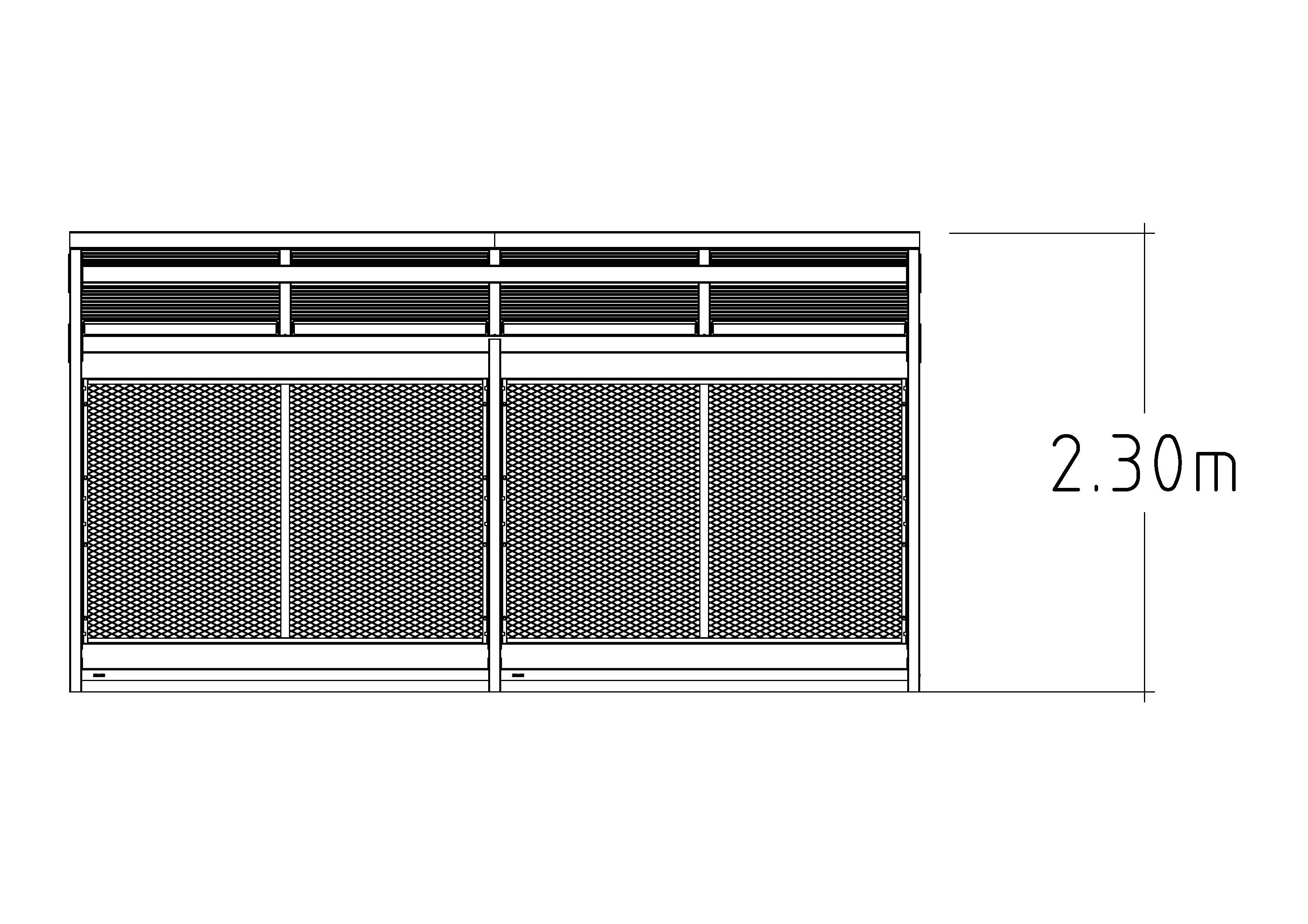 Gates for Straight Roof