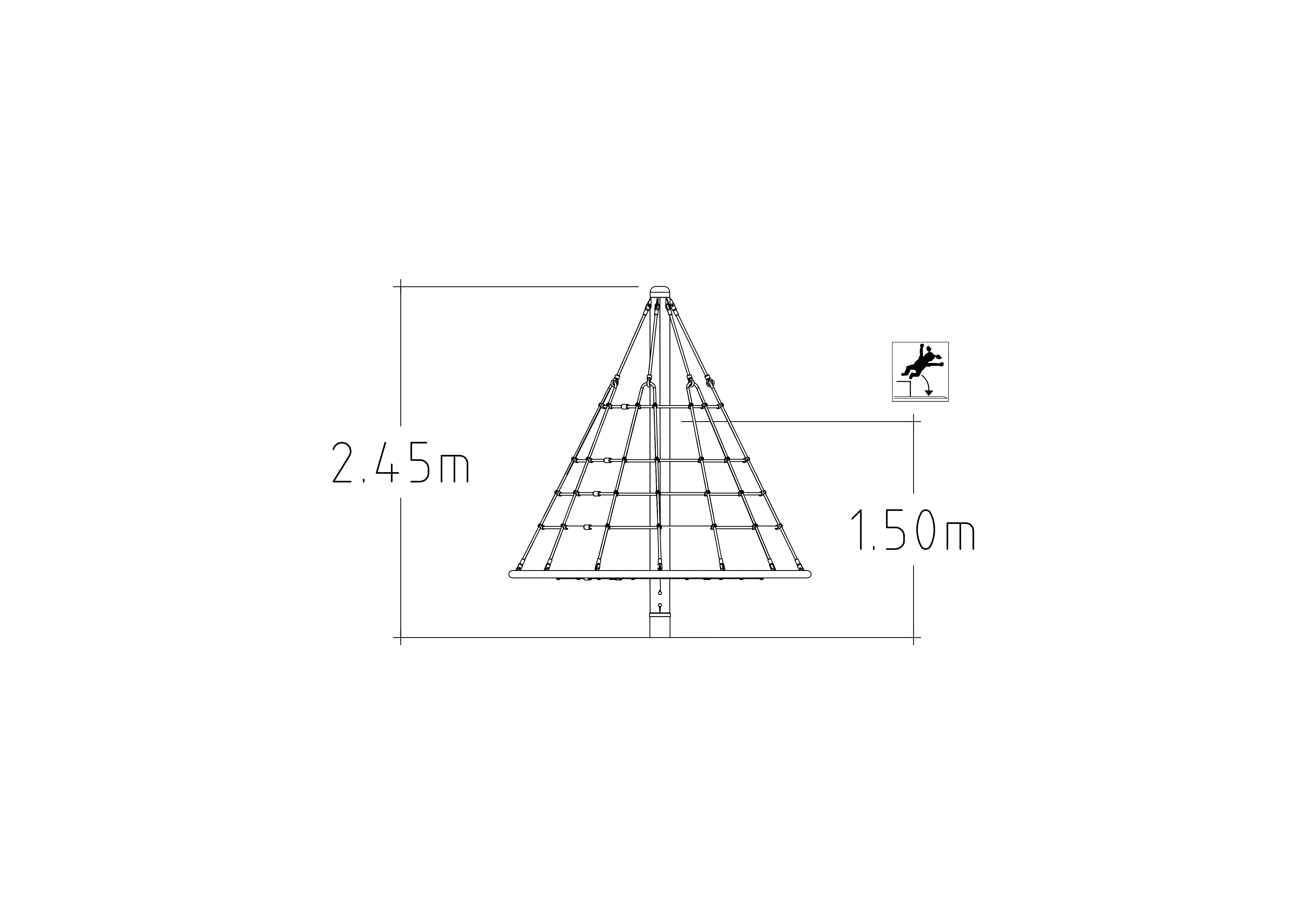 Roundabout Cone Climber 2400