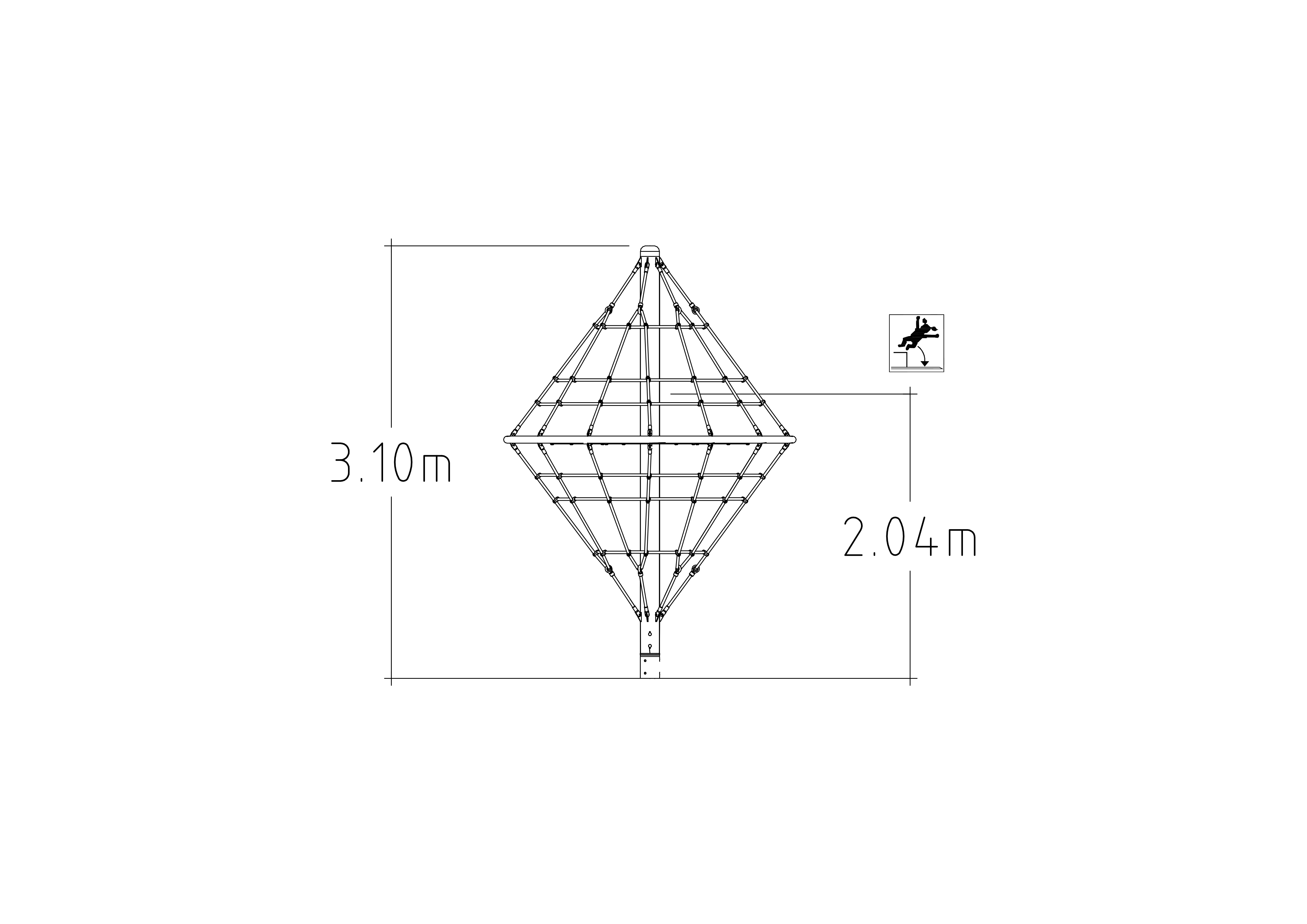 Roundabout Diamond Cone Climb